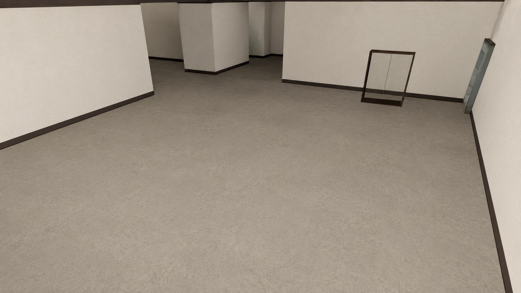 Interior vac&iacute;o antes de personalizar la propiedad